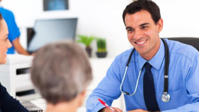 GP seeing a patient